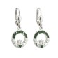 Solvar Sterling Silver & Connemara Marble Claddagh Drop Earrings