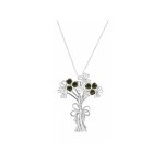 Sterling Silver & Connemara Marble Shamrock Bouquet Sterling Silver & Connemara Marble Shamrock Bouquet