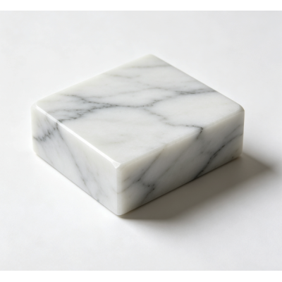 Solid Marble Square Paperweight Desk Ornament