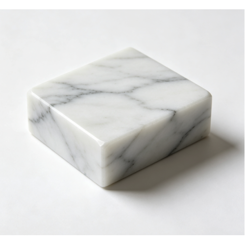 Solid Marble Square Paperweight Desk Ornament