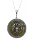 Sterling Silver & Connemara Marble Tree of Life Pendant