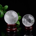 Clear Rainbow Quartz Sphere Chakras in the Sky Gazing Crystal Ball