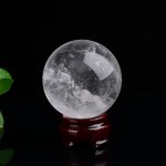 Clear Rainbow Quartz Sphere Chakras in the Sky Gazing Crystal Ball