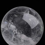 Clear Rainbow Quartz Sphere Chakras in the Sky Gazing Crystal Ball