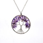 Tree of life pendant:silver wire wrapped tree of life