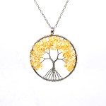 Tree of life pendant:silver wire wrapped tree of life