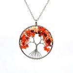 Tree of life pendant:silver wire wrapped tree of life