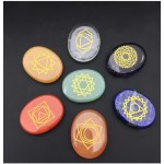 natural Crystal semi-precious stones, agates the seven chakras energy healing