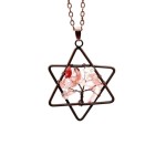 Tree of life pendant:silver wire wrapped tree of life