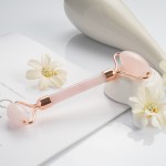 Natural Rose Quartz Facial Roller/Massager