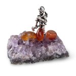 Natural Amethyst Quartz Crystal Cluster Miners Modelling Interesting Decorations