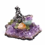 Natural Amethyst Quartz Crystal Cluster Miners Modelling Interesting Decorations